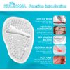 ZUCNANA Ball of Foot Cushions (2 Pairs Gel Shoe Inserts), Heel Inserts for Women, Non Slip Heel Pads, Heel Cushions for Foot Pain Relief and Comfort | One Size Fits Any (Clear)