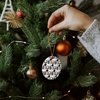 GRAPHICS & MORE Makeup Lipstick Compact Eyeshadow Mascara Drawing Porcelain Holiday Christmas Tree Ornament - 2.8" (7.1 cm)