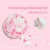 BPrettier Foot Soak Flower Soap Sheets Pedicure Foot Soaks for Softens Calluses Moisturizing Relaxing Feet Pedi Party, Birthdays, Sleepovers Use (Rose)