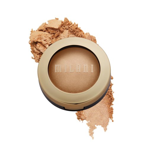 Milani Baked Highlighter (Champagne D'oro) - Cruelty-Free Powder Highlighter, Highlight Face for a Shimmery or Matte Finish
