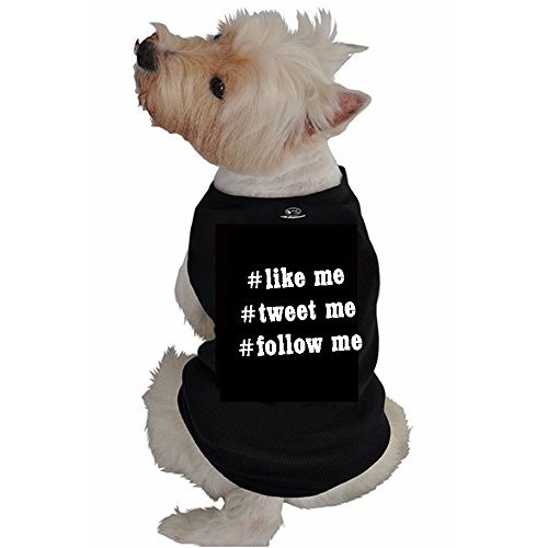 Ruff Ruff & Meow Dog Tank Top, Medium, Like Me, Black