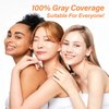 Chestnut Brown Hair Dye Shampoo 3 in 1 for Men Women, Natural Hair Color Shampoo for 100% Gray Coverage, Brown Hair Colors in 10-15 mins, Shampoo Para Canas Hair Dye Shampoo 16.9 Fl Oz(Chestnut Brown)