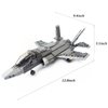 MEOA 646 Pcs F-35B Lightning II Plane Building Toys WW2 Fighter Jet F35 Model Kits Military Airplane Building Blocks Set Bricks Toy Gifts for Kids and Adults