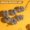 60PCS Disco Ball Ornament - 1.2 Inch Mirror Disco Ball 60s 70s Reflective Mirror Ball Christmas Tree Wedding Birthday Party Ball Ornaments