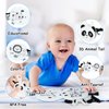 HOTUT Soft Toys Baby Cloth Books, Baby Soft Books, Baby Bath Cloth Book, First Year 3D Animals Tails Crinkle Sensory Touch and Feel Book for Early Development Learning Books