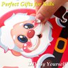 Aowplc Christmas Stickers 64 Sheets Make Your Own Christmas Characters Stickers for Kids Christmas Party Favors Crafts Activities Supplies