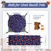 petonfun Ferret Rat Hammock Set Guinea Pig Hideout Bed,Soft Hamster Toys Hanging Tunnels and Tubes,Plush Small Animal Pet Chinchilla for Cage Accessories Hide,Play and Sleep,2 Pack,Blue Star