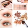 Sulily 10 Colors Eyeshadow Palette Matte Naked Eye Shadow Makeup,High Pigmented, Naturing-Looking, Ultra-Blendable,Long Lasting High Pigment Nude Eyeshadow with 3 Eyeshadow Brush(Milk Tea)
