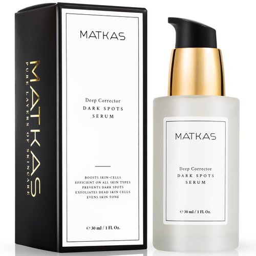 MATKAS Korean Dark Spot Remover for Face Serum - for Uneven Skin Tone, Hyperpigmentation Treatment, Dark Spot Corrector, Discoloration Correcting - Niacinamide, Oat Extract, Green Tea, Hyaluronic Acid