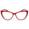 EDGEIWEAR Cat Eye Computer Blue Light Blocking Glasses with TR90 Frame for Digital Eye Strain Fatigue Relief and Better Sleep (Red)