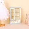 NUOBESTY Wooden Dollhouse Bookshelf Cabinet Dollhouse Display Shelf Miniature Display Bookcase Model for Dollhouse Fairy Gardens Miniature Furniture Accessories