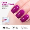 GAOY Dark Purple Gel Nail Polish, 16ml Soak Off UV Light Cure Gel Polish for Nail Art DIY Manicure at Home, Color 1606