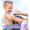 Sunscreen Applicator for Kids - BPA Free Refillable Roll on Sponge Sunscreen, Suncream & Sun Lotion Applicator For Kids, Adults & Families - Holds 1.9fl oz, Perfect Size for Travel (Purple)