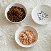 Y YHY Cat Bowls, Cat Dishes 5OZ Cat Food and Water Bowls for Dry and Wet Food 3 Set Wide Dish White Cat Bowl for Indoor Cat, Dog, Kitten, Puppy, Rabbit