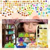 168 Pieces Mini Food Toys Dollhouse Accessories Miniature Supermarket Shelves Furniture Play Grocery Store Mini Shopping Basket