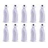 Viamto 10pcs White Burlap Wine Bags, 15.0cmx35.0cm/6.0''x14.0'' Drawstring and Lining Wine Bottle Burlap Bags, Hessian Gift Bags, Storage Pouches