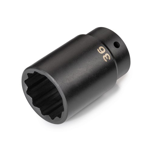 TEKTON 1/2 Inch Drive x 36 mm Deep 12-Point Impact Socket | SID23336