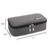 ALLCAMP Insulin Cooler Travel Case Diabetic Medication Cooler with 4 Ice Pack - Medical Cooler Bag Portable and Reusable Grey (9X 4.72x 3.14 inches)