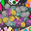 ArtCreativity Colorful Coin Collection - Pack of 144 – ‘I was Caught Being Good’ Coins, Tokens for Kids Behavior - Smile Face Fake Money Coins, Ideal School Reward and Prize from Mom to Kids Ages 3+