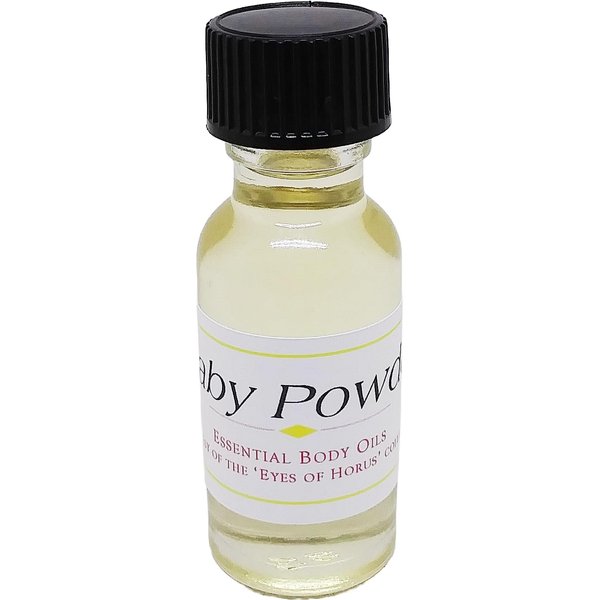 TCEShop Baby Powder Scented Body Oil Fragrance [Regular Cap - Gold - 1/2 oz.] - ID#22590