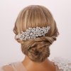 Rumtock Vintage Big Rhinestones Silver Hair Comb for Women Girls Wedding Bridal Hair Piece Porm Hair Jewelry