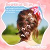 30PCS Bow Hair Clips Satin Mini Bowknot Barrettes Non-Slip Ribbon Hairpins Kawaii Claw Clip Small Pins Metal Sweet Halloween Hairstyle Accessorie for Women Girl Toddlers