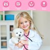 Joycover Doctor Costume for Kids, Kids Scrubs Halloween Costumes For Girls Boys Doctor Dress up Play Kit