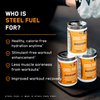 SteelFit Steel Fuel BCAA + Electrolyte Powder | Sugar-Free 2:1:1 Amino Acids Formula | Blue Raspberry, 30 Servings | No Crash Workout Hydration, Muscle Growth & Recovery