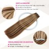 Tape in Hair Extensions Human Hair 100% Real Remy Human Hair Extensions Seamless Straight Hair extensions Real Human Hair Tape in Extensions 20 Inch 20Pieces 50g/Set #4p27 Dark Brown/Blonde Hair