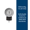 McKesson Blood Pressure Gauge for Standard Aneroid Sphygmomanometers, 300mmHg, No-Pin Stop, 1 Count