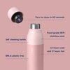 LARQ Bottle PureVis 17 oz - Self-Cleaning and Insulated Stainless Steel Water Bottle with UV Water Purifier and Award-winning Design | Reusable & Travel Friendly, Himalayan Pink