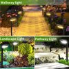 JSOT 150 Lumen Bright Solar Outdoor Lights,4 Pack Solar Pathway Lights Waterproof Landscape Lighting Path Light for Garden Decor Walkway Yard Driveway Holiday Decorative Lamp