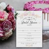 Bridal Shower Invitations with Envelopes - Set of 25 - Blank Bridal Shower Stationery - Floral and Beautiful Bridal Shower Supplies, Celebration of Love Print, 5x7 Simple Design Invitation