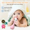 alilo Smart Bunny Baby Rattle Musical Light Up Toys, Infants Newborns Baby Toys 0-3-6-12-18-24 Months,1 Year Old Baby Girl Gifts, 4 Music Modes and Color Recognition Function with 9 Color Card
