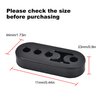 EVIL ENERGY Exhaust Hanger Rubber Adjustable Insulator Bushing Mount 4 Holes Universal 2Pcs