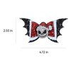Glitter Ghost Skull Hair Bows for Women Girls 4in Halloween Hair Clips Barrette Alligator Hairpins Toddler Teens Kids Christmas Costume Dress Up Party Decoration Accessories Gift