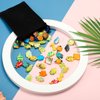 Lewtemi Fish Figure Play Set with Fake Small Assorted Tropical Tiny Fish Figurines Toys with Black Storage Bag for Sea Animals Themed Party Favors, 2 Style, 59 Pcs, Plastic