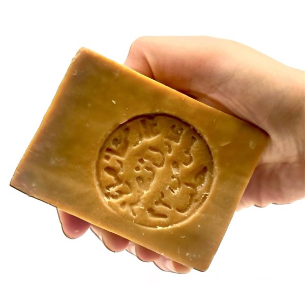 Authentic Aleppo Soap 86% Olive Oil & Laurel Oil Bar Organic, Vegan, All-Natural for Body, Face, Hands, Bath and Hair