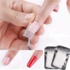 20Pcs White Nail Extensions Kit Fiberglass Nail Art Builder Wrap Sticker Tips with Shape Clip, Nail Art and Polish, Fiberglass Nail Extension Kit