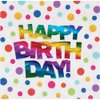 Creative Converting Metallic Rainbow Birthday Luncheon Napkins