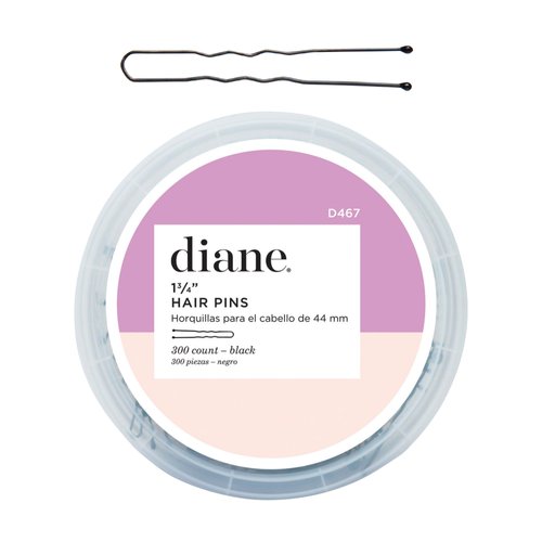 Diane 1.75 inch Hair Pins, Black, 300 Count