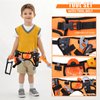 Magic4U Kids Tool Set, 52PCS Toddler Tool Set with Electric Drill Toy & Kids Tape Measure, Pretend Play Construction Toys Costume with Kids Tool Belt, Toy Tool Bag for Boy Girls Age 3-8