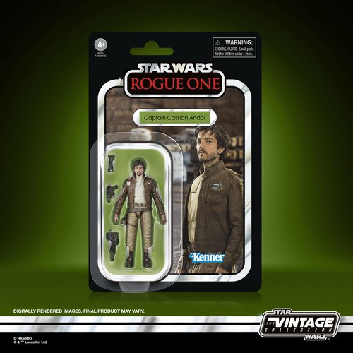 STAR WARS The Vintage Collection Captain Cassian Andor, Rogue One: A Story 3.75 Inch Collectible Action Figure