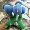 JHESAO 7" Pea Plants and Zombies Peashooter Plush Toys Threepeater PVZ Plush 1 2 Stuffed Soft Doll Three-Heads Ice Pea Toy New