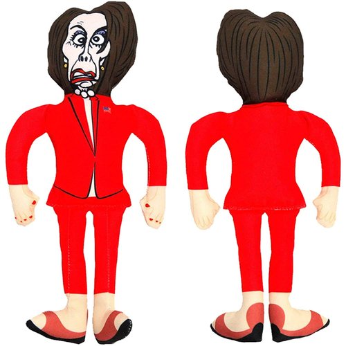 Republican Dogs Nancy Pelosi Novelty Dog Chew Toy Political Parody Doll Includes Squeaker Made with Durable Polyester Triple Stitching