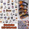 7 Pics 5D Halloween Nail Stickers, Small Cute Cartoon Nail Stickers for Kids, Girls and Women, Goth Nail Charms, Accessories for Nail Art, Pegatinas para Uñas