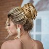 5 Pcs 5.5’’ & 3.9’’ French Hair Pins Simple U Shaped Metal Hair Pins U French Metal Hair Forks Hair Sticks 2 Prong Updo Chignon Pins for Women Lady Buns Hair Accessories, 2 Sizes (Black, Gold, Silver)
