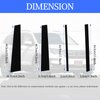Tumukiw 8PCS Car Window Pillar Post Trim Fit for Honda Pilot 2015-2022 Gloss Black Side Door Window Cover Trim Thick PC Auto Accessories
