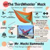 Mr. Mocks Single, Double, Triple Hammock, Light Weight Tree Straps, Aluminum Carabiners, Water Resistant Parachute Nylon, Easy Stuff Sack, Great Travel Camping Mock (Vintage TrackSuit, Double)