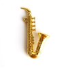 Mini Musical Instruments Set Miniature Musical Instruments Gold Christmas Tree Ornaments Mini Instruments Collection with Tiny Guitar Trumpet Saxophone Dollhouse Accessories Holiday Decorations 7pcs